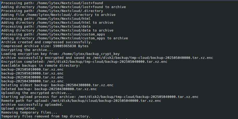 Remote Backup Vorschau